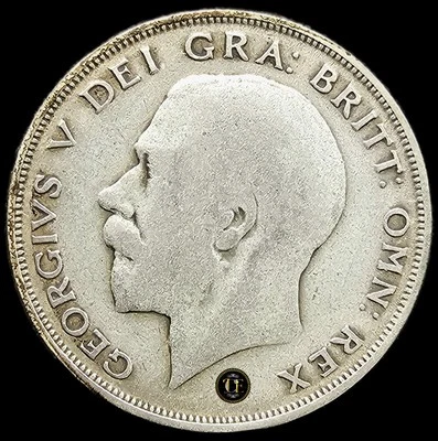 1921 - Half Crown Great Britain Silver Coin, ¡GREAT CONDITION! KING GEORGE V - Image 1 of 4