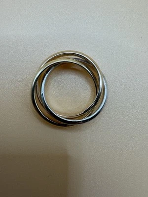 REAL 18k Gold Classic Ring Two-Toned Size 6 - Image 1 of 4