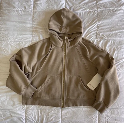 Nueva Sudadera con Capucha Lululemon Buceo Grande Cremallera Completa XL/XXL NUEZ MOSCADA/Dorada Hasta la Cintura Foto 1 de 4