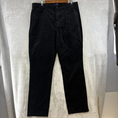 Talbots Pants Womens 14 Black High-Waist Straight-Leg Curvy 5-Pocket Stretch - Image 1 of 4