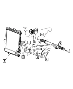 Genuine Mopar Power Steering Cooler 55056348AC - Picture 1 of 1