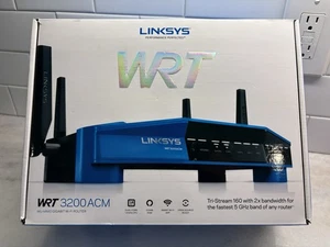 Linksys WRT3200 ACM Dual-Band Wi-Fi Router w/ Power Cord & Box - Picture 1 of 18