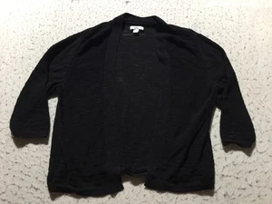 Croft & Barrow Strickjacke Pullover Damen XL schwarz langarm Strick - Bild 1 von 9