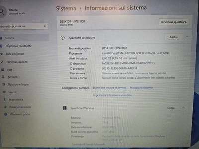 Notebook Dell 256 Giga SSD - Immagine 1 di 4