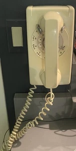 Bell System Not For Sale Beige Rotary Dial Wall Mount Phone -554BMP - 12/77 - Picture 1 of 2