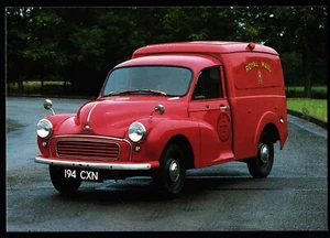 1961 Morris Minor 6 cwt Mail Van Royal Mail Fleet Postcard - Picture 1 of 2