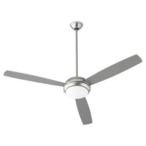 Quorum Expo 2 Light 60" 3 Blades Ceiling Fan, Satin Nickel - 20603-65 - Picture 1 of 1