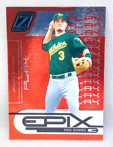 2005 Donruss Zenith Baseball - ERIC CHAVEZ - EPIX Play Orange /750 - Leichtathletik - Bild 1 von 2