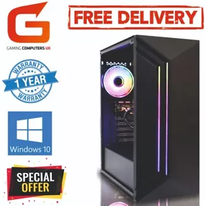 Gaming PC Core i5 16GB 120GB+1TB GT710 Win10 Computer FREE DELIVERY - Picture 1 of 10