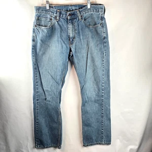 Levis 559 Jeans Mens 34x30 Blue Denim Relaxed Straight Medium Wash Casual Baggy - Picture 1 of 10