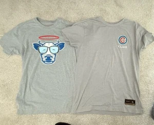 2 Baseballism T-shirts Size M Holy Cow Rally Chicago Cubs Pre Owned. Soft - Picture 1 of 12