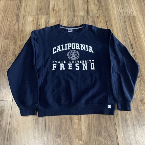 Russell Athletic Fresno State Bulldogs Crewneck Sweatshirt Men’s Medium Cover