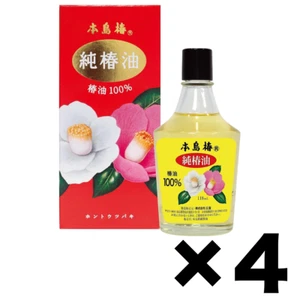 HONTOU TSUBAKI Pure Camellia Oil 100% for Hair/Face/Body 4Pack Set 118ml - Picture 1 of 8