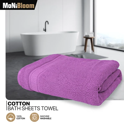 100% Cotton 35x70 Inch Bath Sheet Oversized Soft Absorbent Quick Dry Bath Towel - Image 1 of 4