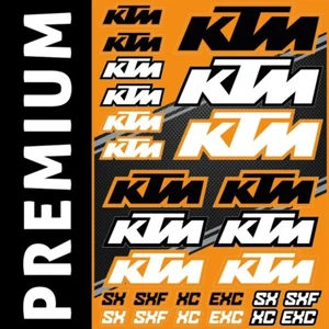 KTM - KIT Stickers Autocollants Adhésifs Vinyles Sponsors Moto Cross - Picture 1 of 1
