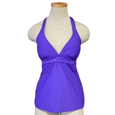 Traje de baño PrAna para mujer S pequeño púrpura nuevo con etiquetas Tankini Top cuello halter Lahari Foto 1 de 4
