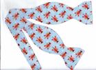 Lobster Bow tie / Red Lobsters on Blue / Crawfish / Crayfish / Self-tie Bow tie