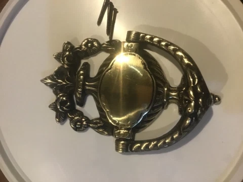 Door knocker vintage reclaimed brass Georgian style door knocker FREE POST Cover