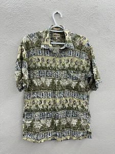 Campia Moda Mens Shirt Size Large Hawaiin Short Sleeve Button Up Vintage - Picture 1 of 10
