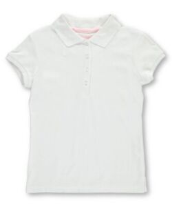Nautica Big Girl's Short Sleeve Interlock Polo Shirt Size - S (7) (Orig $24.00)