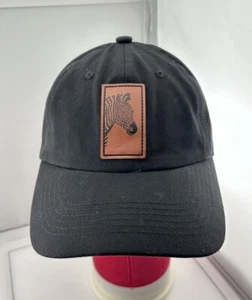 Vintage Y2K Abercrombie Fitch Hat Baseball Cap Endangered Zebra 100% Cotton - Picture 1 of 10