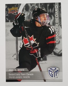 CONNOR BEDARD 2022-23 Upper Deck Game Dated Moments SILVER VARIANT