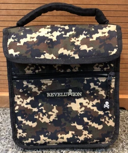 Camouflage Totenkopf Crossbones Thermo Brotzeittasche mit Griff & Fronttasche mit Reißverschluss - Bild 1 von 16
