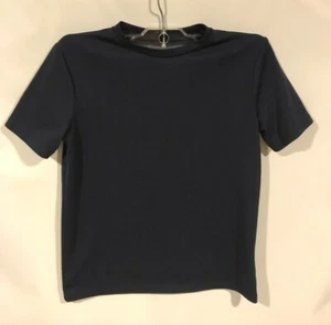 Gap Kids Boys size M{8} Polyester T-shirt Navy Blue Crew Short Sleeve Active Top - Picture 1 of 12