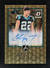 2018 Donruss Optic Elite Series Gold Vinyl 1/1 Christian McCaffrey Auto 08gc