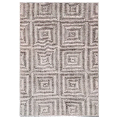 Extra Large Pam Grey Modern Retro Machine Washable Rug | FREE SHIPPING - image 1 of 4