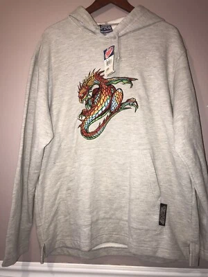 SUDADERA CON CAPUCHA DRAGÓN BORDADA JNCO VINTAGE DEADSTOCK JEANS grandes Foto 1 de 4