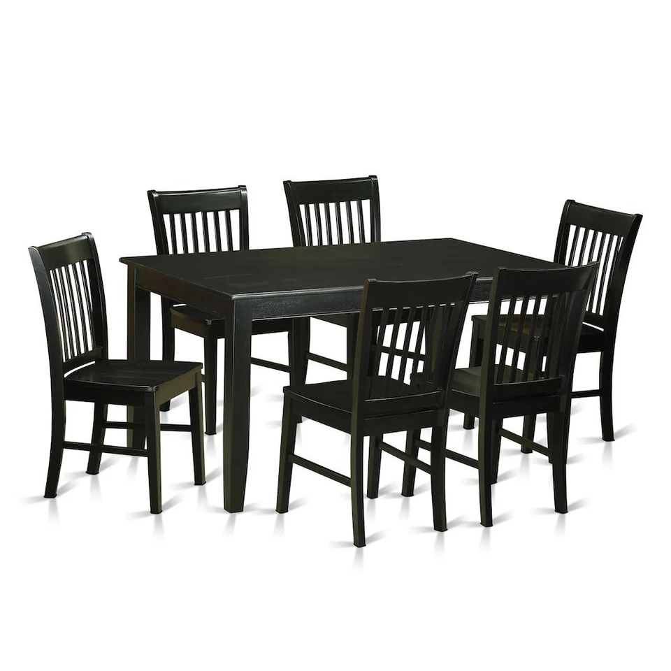 7  Pc  Dining  room  set  -Kitchen  Table  and  6  Dining  Chairs - Image 1 of 1