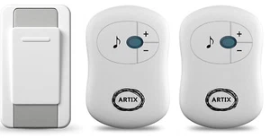 Artix Funk Türklingel wasserdicht, 2 Empfänger & 1 Ferntaster Sender - Bild 1 von 7