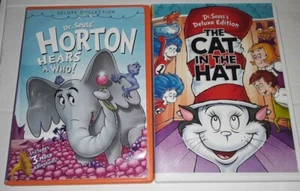 Dr Seuss TV Classics- THE CAT IN THE HAT & HORTON HEARS A WHO! 2 Animated DVDs - Picture 1 of 5
