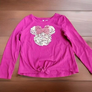 Girls Long Sleeve Top, Disney Jumping Beans, Sequin, Mouse, Size 5 - Picture 1 of 3