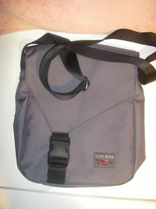 Tom Bihn Medium Cafe Bag Gray/Blue Nylon Messenger Bag - Picture 1 of 10