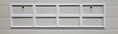 STOCKTON 612 WHITE  Replacement Window Inserts/LONG Panel HOLMES Garage Doors - Image 1 of 4