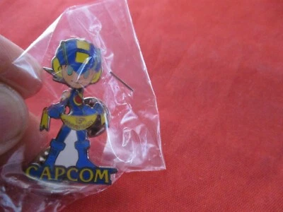 Mega Man Capcom E3 Bobblehead-Style 15th Anniversary Pin Back Button Promo NEW! - Image 1 of 2