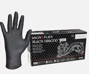 GUANTES MICROFLEX NEGROS DRAGON CERO NITRILO - L 100 PIEZAS - Imagen 1 de 1