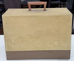 Vintage Full Size Sewing Machine Wood Carrying Case with Hinges, GC - Picture 1 of 16