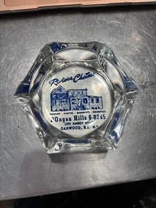 Cenicero Riviera Chateau Staten Island Vintage Cristal Vidrio - Años 50 - Imagen 1 de 3