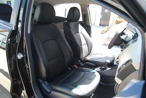 KIA RIO 2012-2013 LEATHER-LIKE CUSTOM MADE FIT 2 FRONT SEAT COVERS 13 COLORS - Picture 1 of 14
