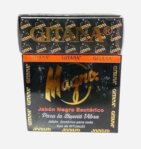 GITANA JABON Negro Magno Esoterico Para la buena Vibra, Limpias Rompe Brujeria - Picture 1 of 2