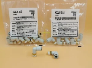 10 PCS/Bag Geniune New For Cylinder Solenoid Valve SMC KQ2L06-M5N Fittings #F8 - Bild 1 von 4