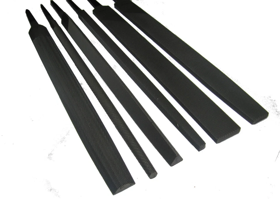 ENGINEERS 12" X 2 METAL FILES FLAT ROUND SQUARE 3 SQUARE SMOOTH SECOND BASTARD - Image 1 of 1