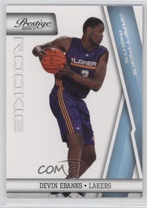 2010-11 Prestige Draft Picks Rights Light Blue /999 Devin Ebanks #201 Rookie RC
