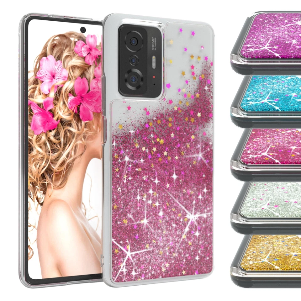 EAZY CASE für Xiaomi 11T / 11T Pro 5G Glitzer Hülle Silikon Handyhülle Tasche