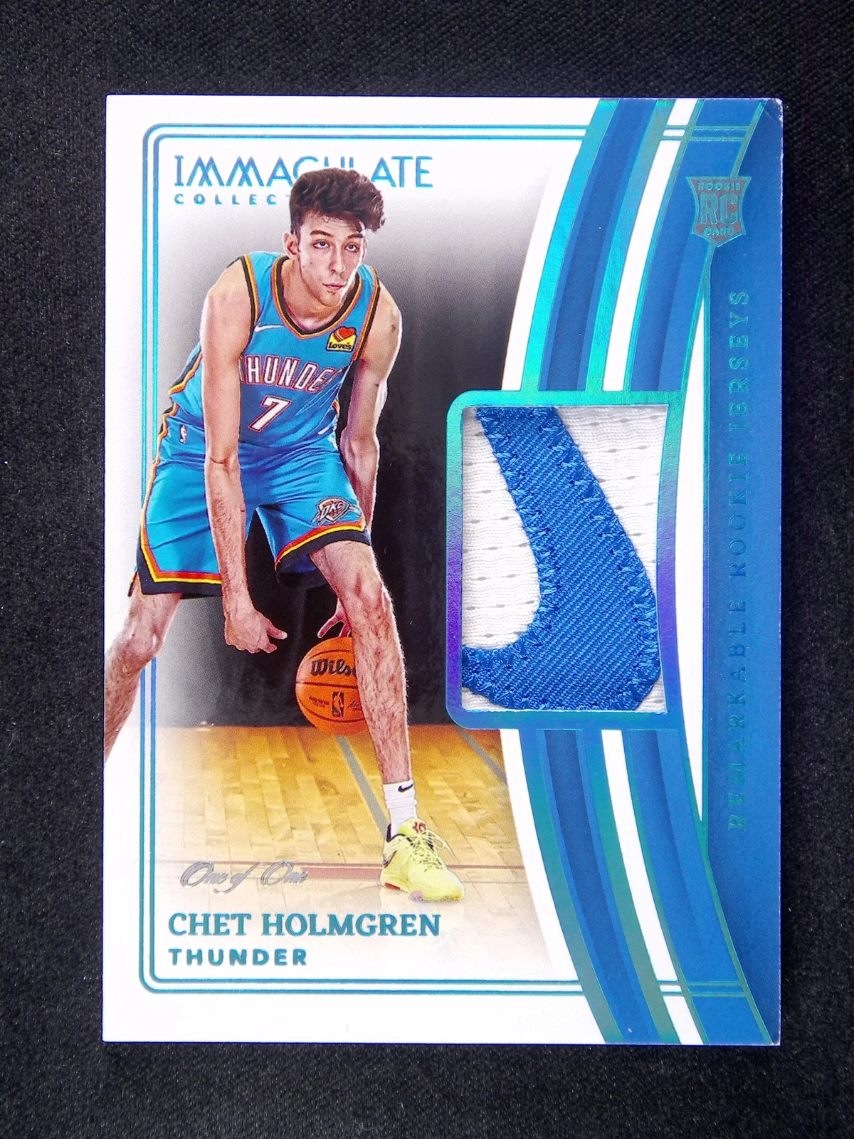 2022-23 Immaculate Chet Holmgren One of One PLATINUM Patch 1/1 NIKE Swoosh!!