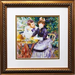Pierre Auguste Renoir "Im Garten" gerahmter Kunstdruck Liebe Romantik Valentinstag - Bild 1 von 3