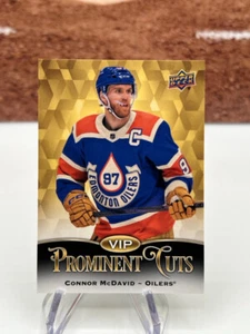 2024 Upper Deck The National VIP Prominent Cuts Connor McDavid Hockey NSCC Promo - Imagen 1 de 2
